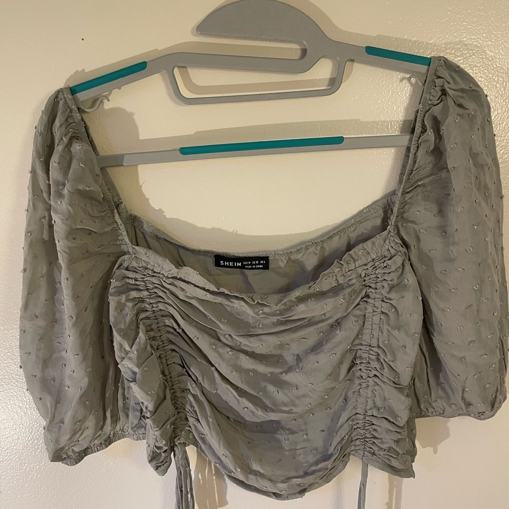 SHEIN medium green crop top